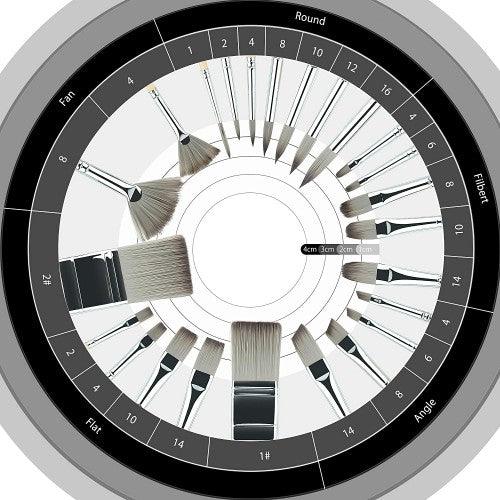 ARTIFY 24-Piece Paint Brush Set, Enhanced Synthetic Brush Set with Canvas Roll and Palette Knife for Watercolor, Acrylic, Oil and Gouache Painting - Toytexx ARTIFY 24-Piece Paint Brush Set, Enhanced Synthetic Brush Set with Canvas Roll and Palette Knife for Watercolor, Acrylic, Oil and Gouache Painting - Toytexx